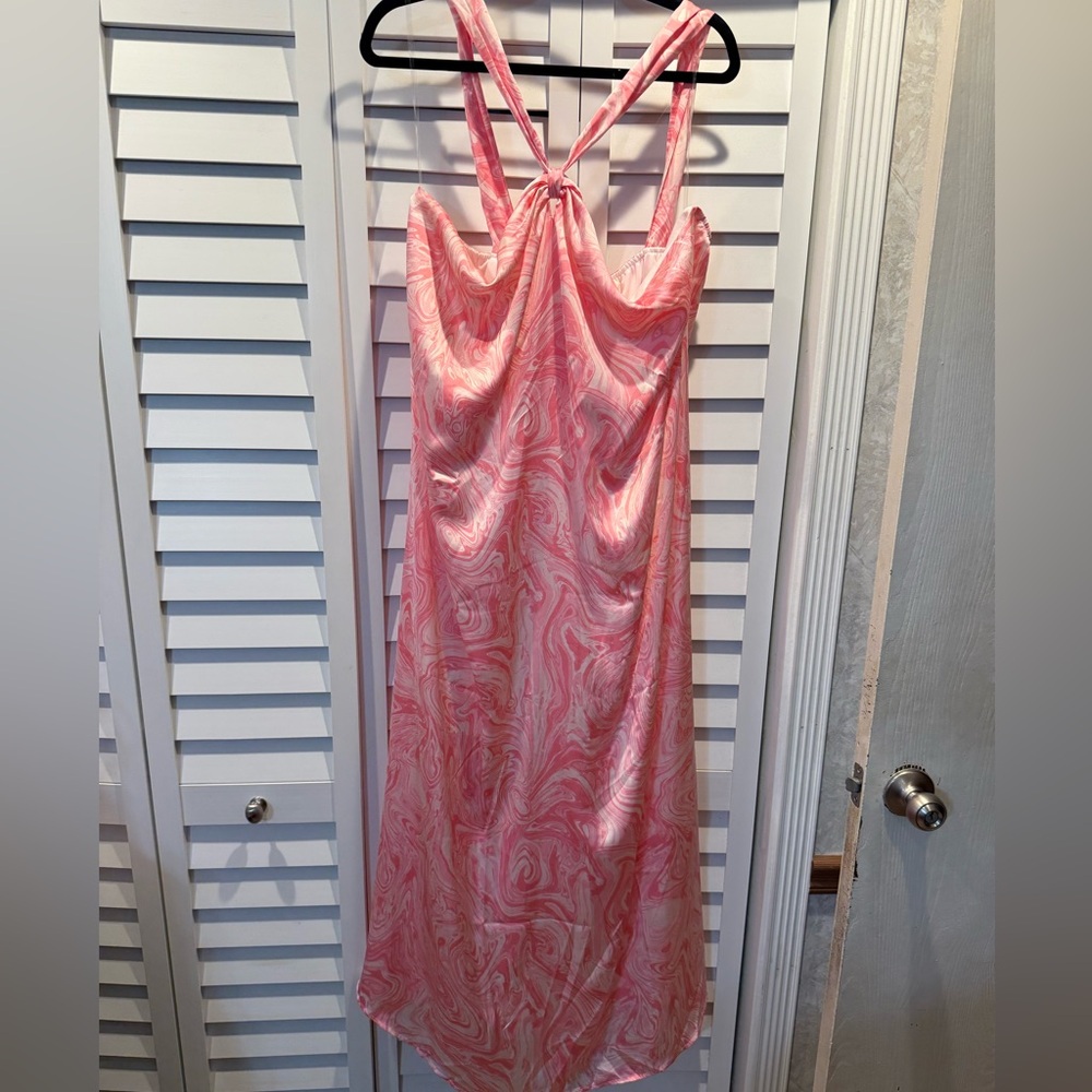 Pink maxi dress